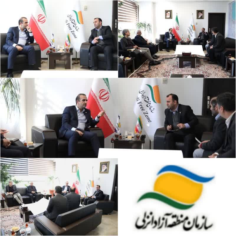 دیدار مدیركل راه‌آهن شمال با مدیرعامل سازمان منطقه آزاد انزلی