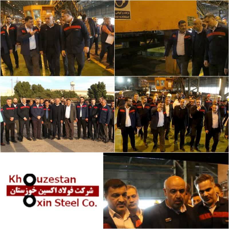 روایتی از حضور وزیر کار در شرکت فولاد اکسین خوزستان / سنگر مستحکم فولاد اکسین در برابر تحریم‌ها