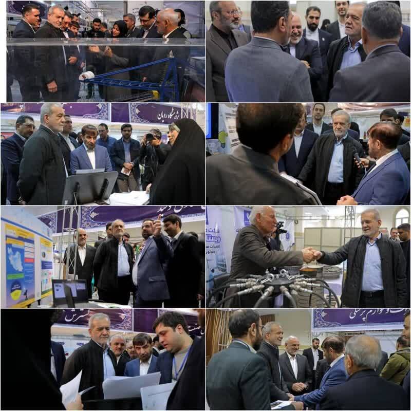بازدید رئیس‌جمهور از نمایشگاه «پیشگامان پیشرفت»