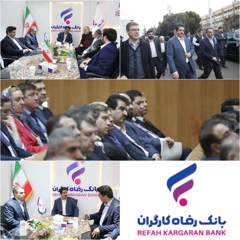 بازدید مدیرعامل بانک رفاه کارگران از نمایشگاه تجارت با اوراسیا