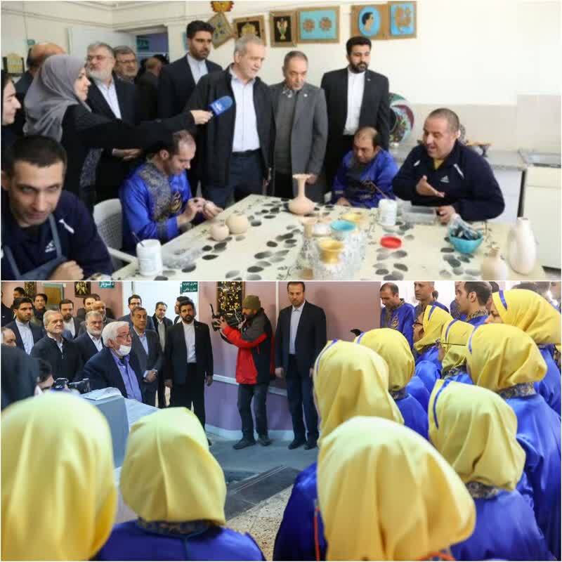 بازدید پزشکیان از مرکز خیریه و نیکوکاری ریحانه‌النبی اسلامشهر