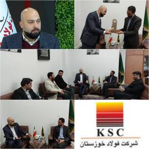 مدیر روابط عمومی شرکت فولاد خوزستان با معاون خدمات امور زائرین آستان قدس رضوی دیدار و گفتگو کرد
