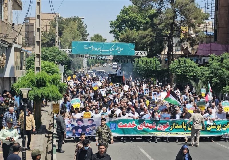 حماسه‌آفرینی مردم دشت ورامین در راهپیمایی یوم‌الله ۱۵ خرداد‌