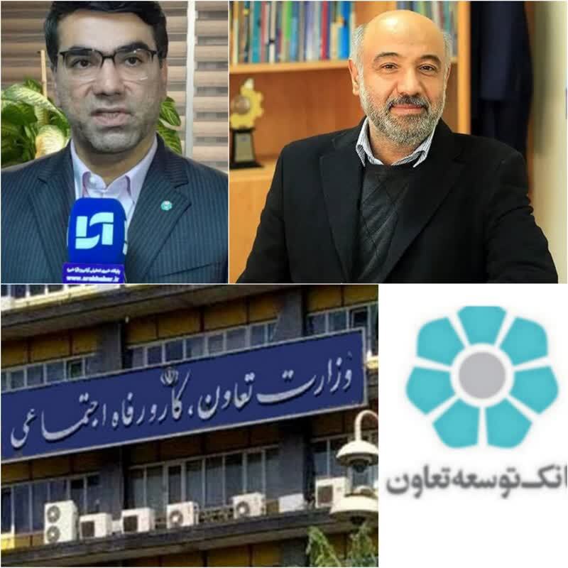 پیام تبریک مدیرعامل بانک توسعه تعاون به وزیر محترم تعاون، کار و رفاه اجتماعی