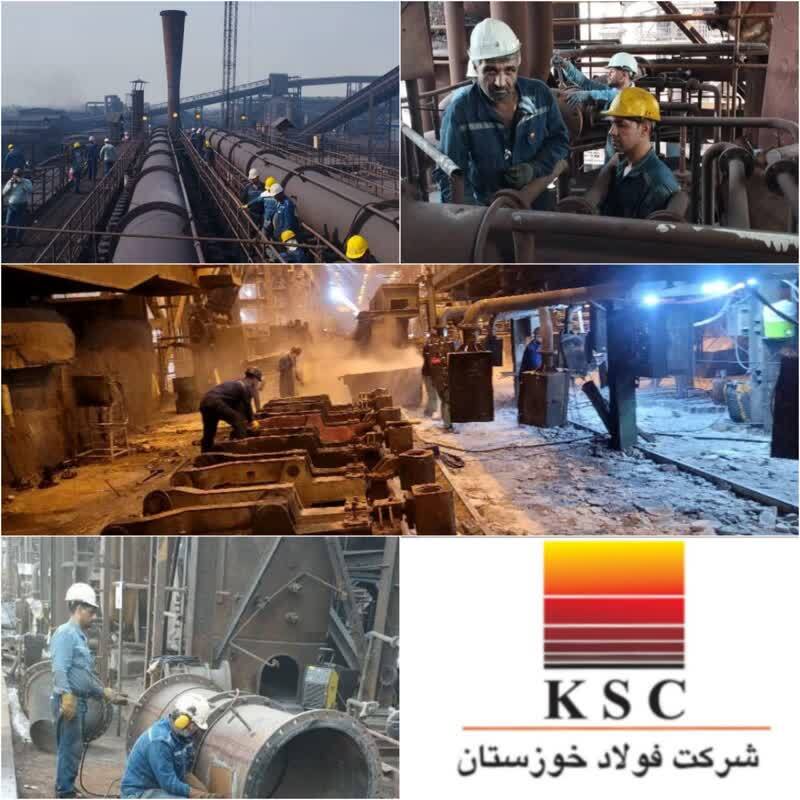 همزمان با اعمال محدودیت های انرژی در فصل تابستان/تعمیرات بخش های مختلف فولاد خوزستان با موفقیت انجام شد