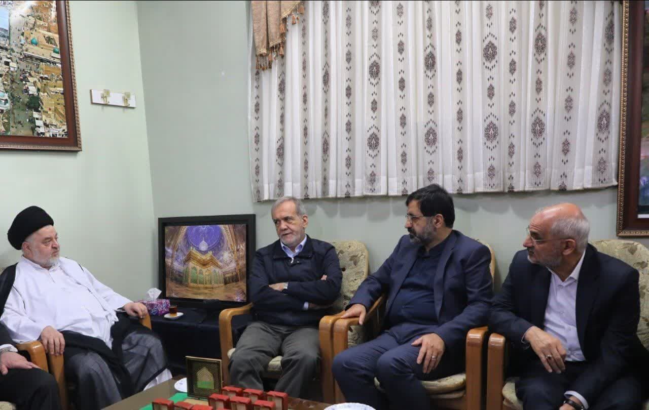 رئیسجمهوری با نماینده آیت الله سیستانی دیدار کرد رئیسجمهوری با نماینده آیت الله سیستانی دیدار کرد