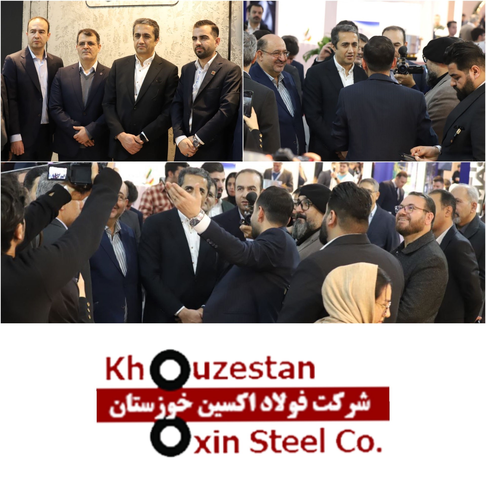 بازدید معاون وزیر صمت از غرفه فولاد اکسین خوزستان در نخستین روز از نمایشگاه ایران متافو۲۰۲۴/ مهر تایید معاون وزیر ضمن بر عملکرد خوب جهادگران فولاد اکسین