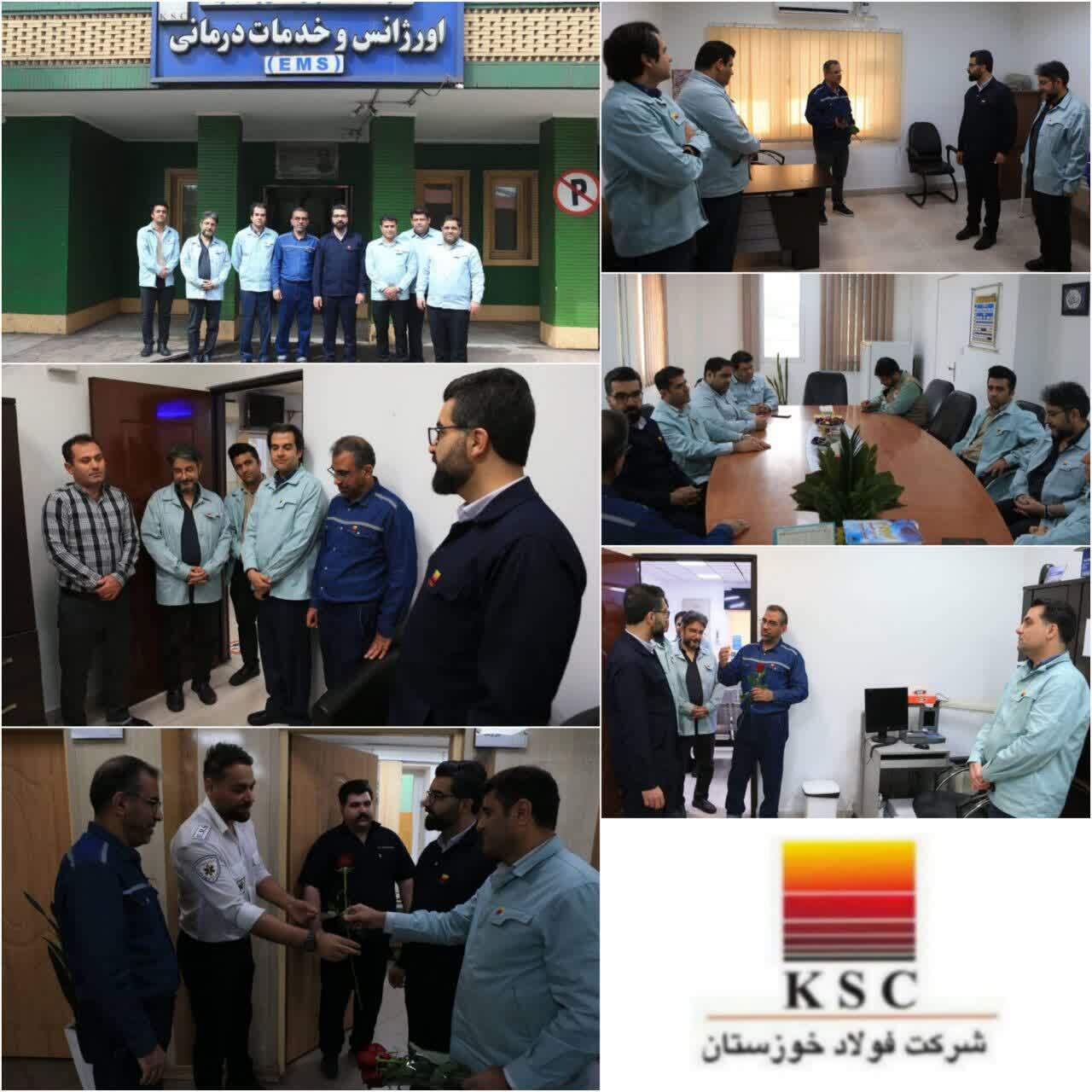 دیدار معاون منابع انسانی و امور اجتماعی با کادر درمان شرکت فولاد خوزستان