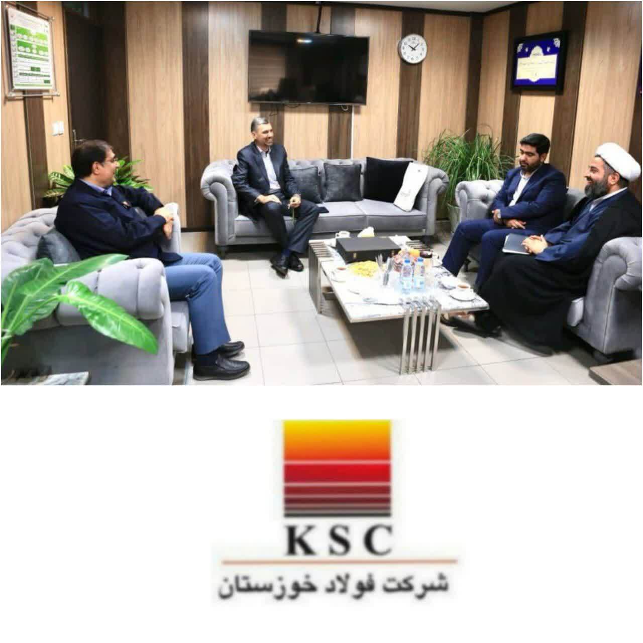 دیدار نماینده آستان قدس رضوی در خوزستان با قائم مقام مدیرعامل فولاد خوزستان دیدار نماینده آستان قدس رضوی در خوزستان با قائم مقام مدیرعامل فولاد خوزستان