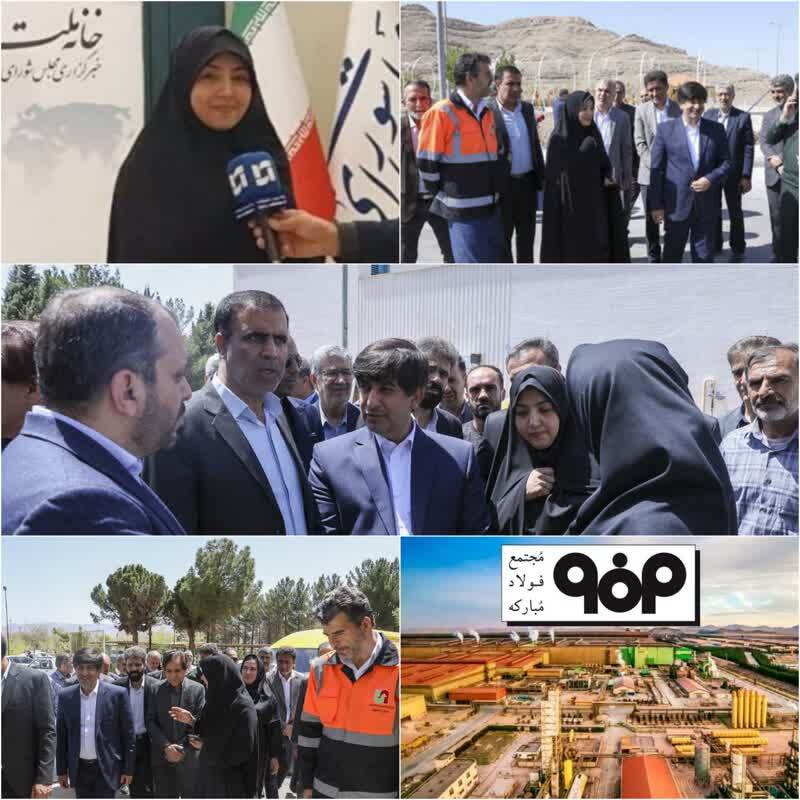 بازدید نیم روزه مدیرعامل گروه فولاد مبارکه از پروژه‌های توسعه‌ای شهرستان مبارکه