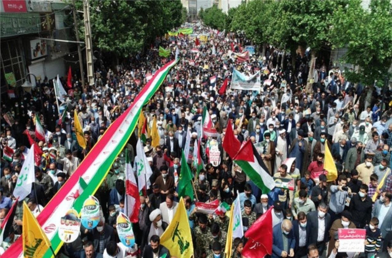 مسیرهای راهپیمایی روز قدس در کرمانشاه مشخص شد