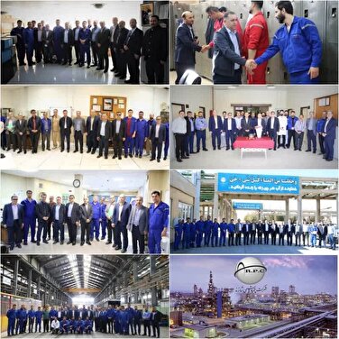 دیدار نوروزی مدیرعامل پتروشیمی شازند با کارکنان واحدهای تولیدی
