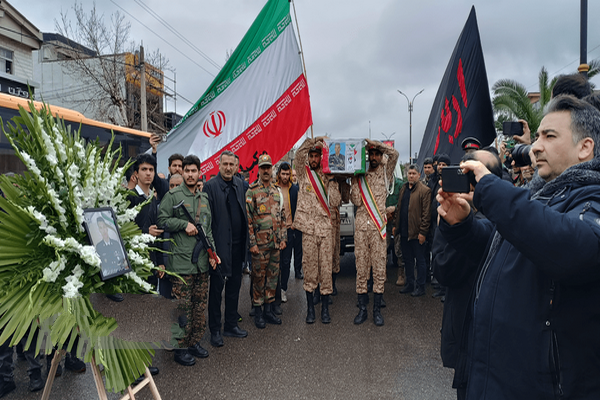 آغاز تشییع پیکر شهید «جواد لکزایی» در علی‌آبادکتول