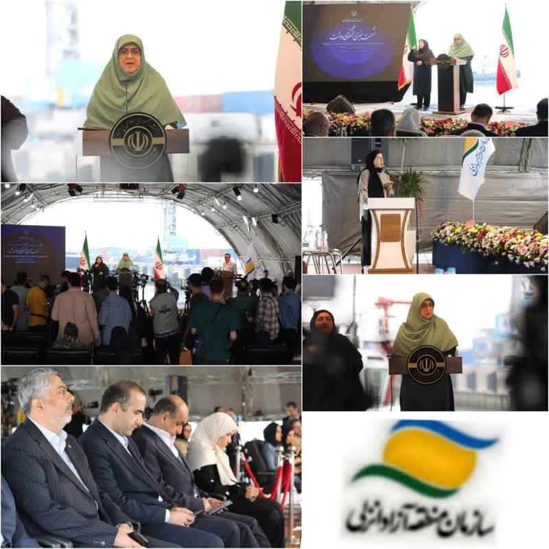 شانزدهمین نشست خبری سخنگوی دولت در بندر كاسپین منطقه آزاد انزلی برگزار شد