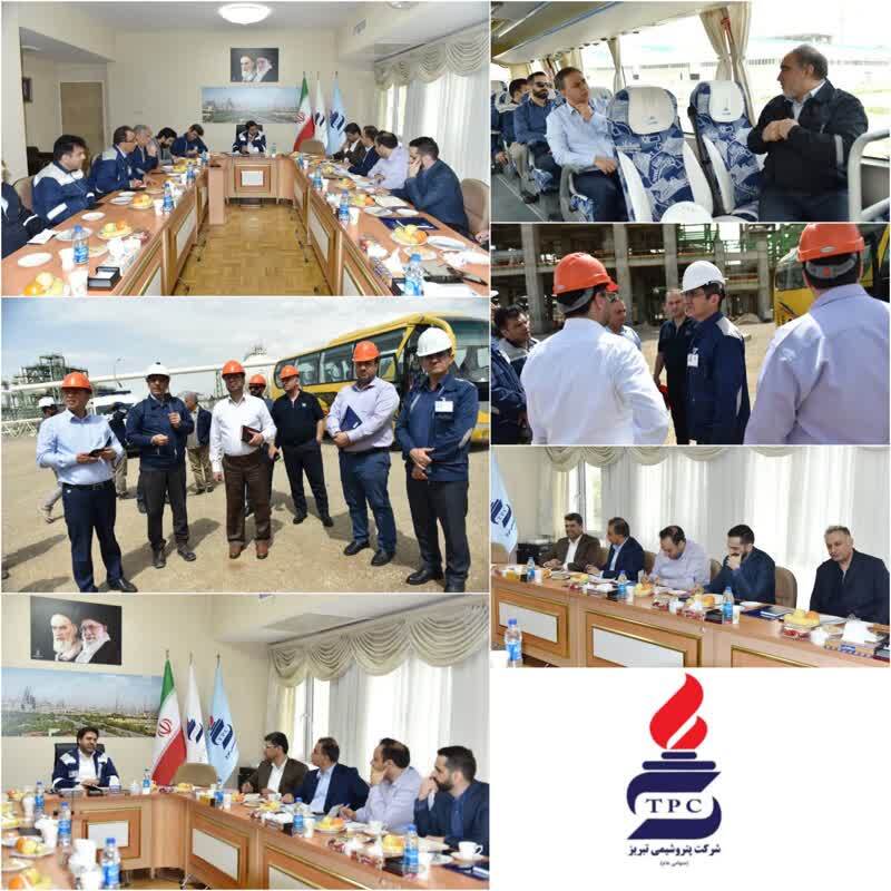 بازدید مشترک مدیران ارشد تاپیکو و گروه گسترش نفت و گاز پارسیان از پتروشیمی تبریز با هدف هم‌افزایی و توسعه همکاری‌ها