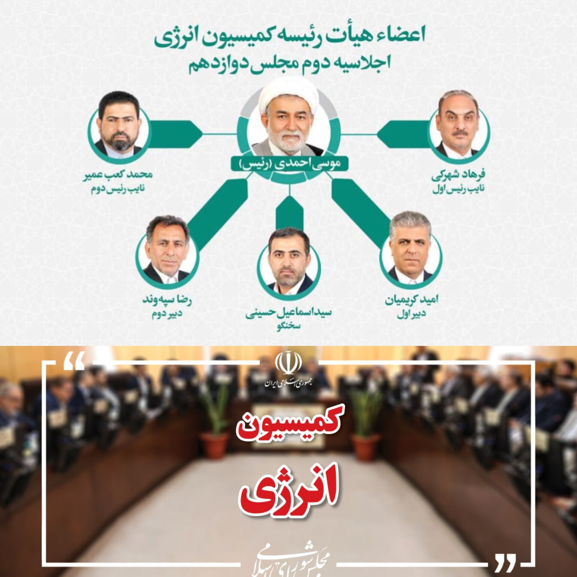موسی احمدی، دوباره در رأس کمیسیون انرژی مجلس: تثبیت جایگاه در دومین سال متوالی