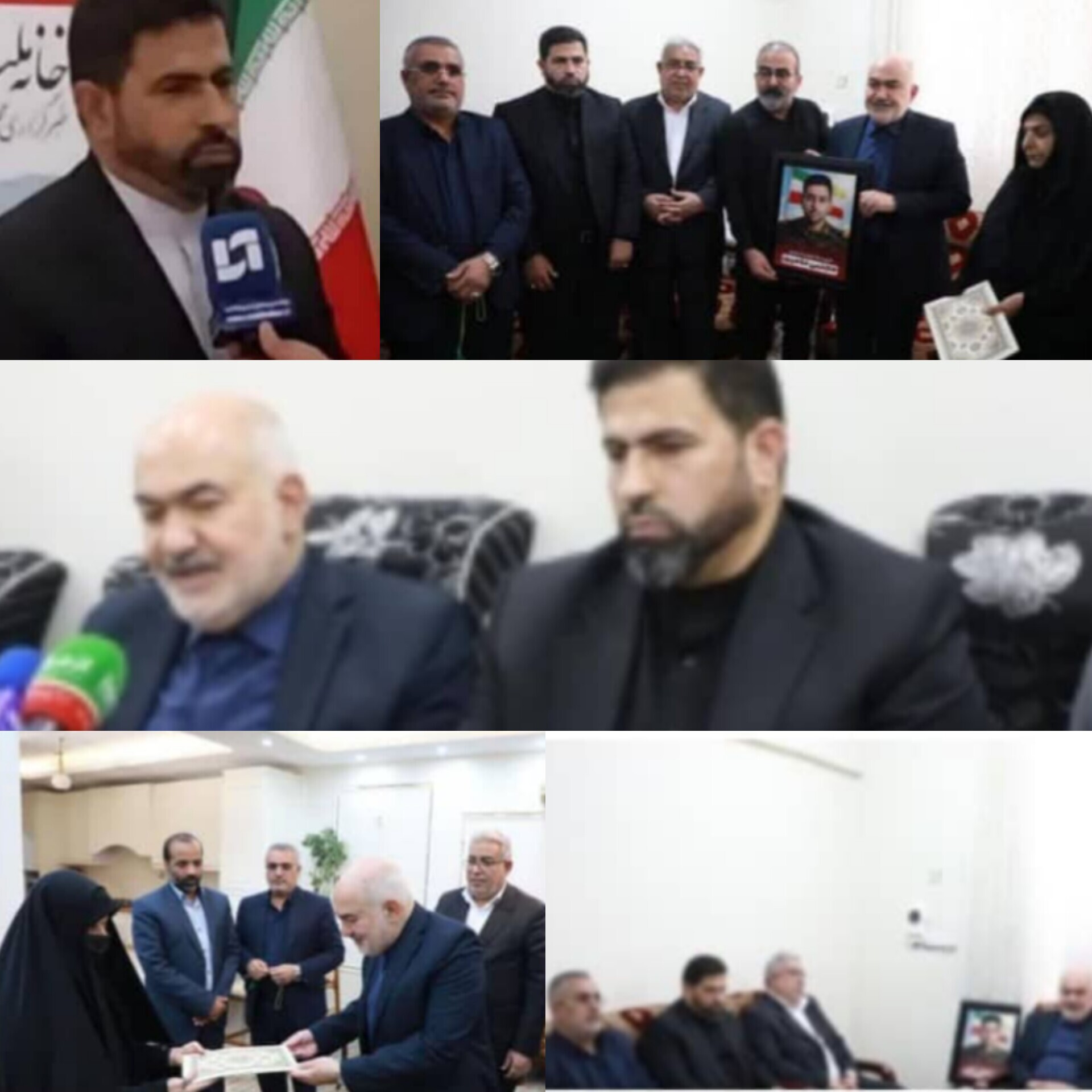 خوزستان متحد/ادای احترام به خون شهیدان: دیدار استاندار خوزستلن و نمایندگان مجلس با خانواده‌های شهدای تجاوز رژیم صهیونیستی