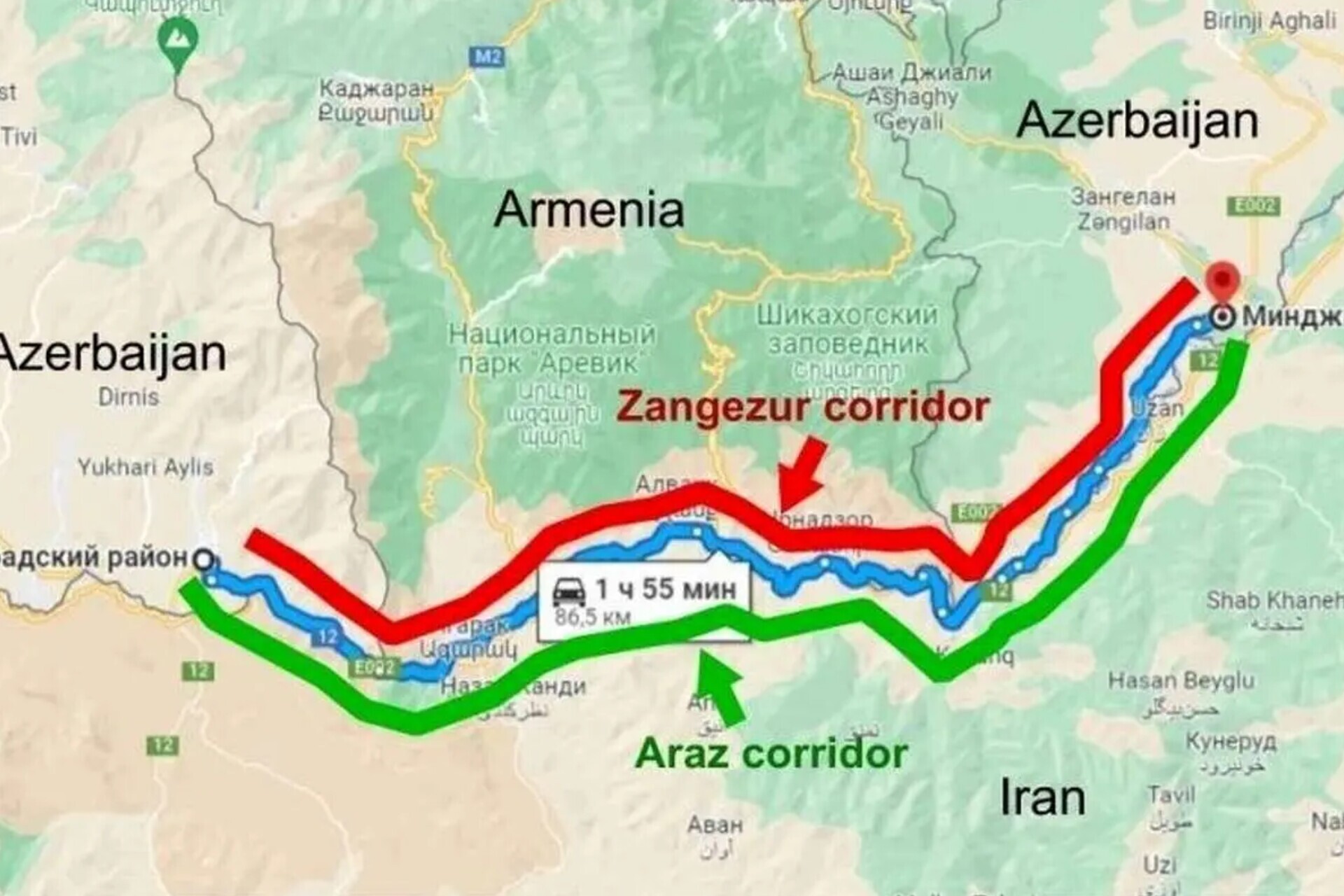 ایران در تله دالان جعلی زنگه زور و مواضع متناقض روسیه؛ آیا مرز‌های شمالی در خطر است؟/ نبردی خاموش برای آینده مرز‌های کشورمان