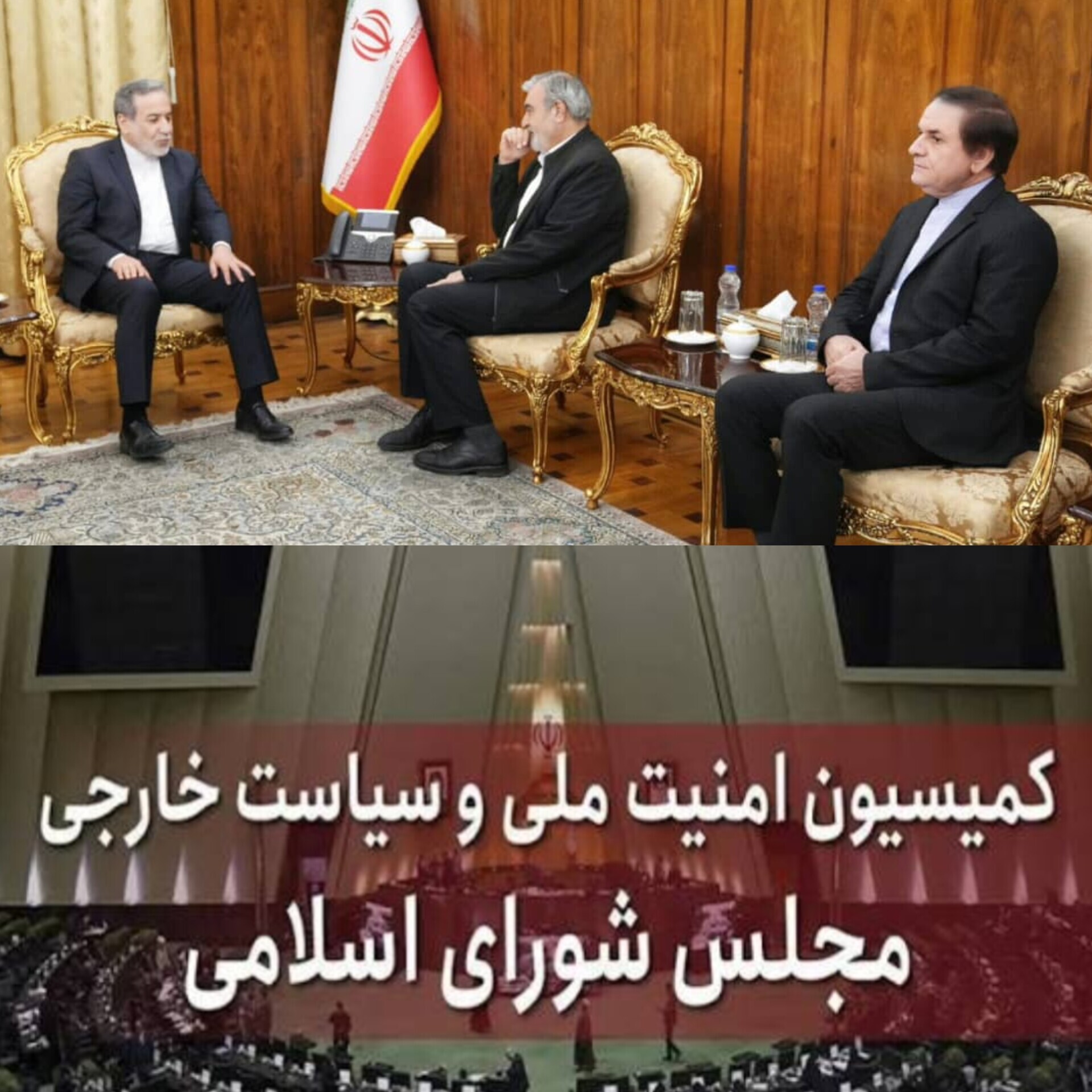 دیدار رئیس کمیسیون امنیت ملی و سیاست خارجی مجلس شورای اسلامی با وزیر امور خارجه