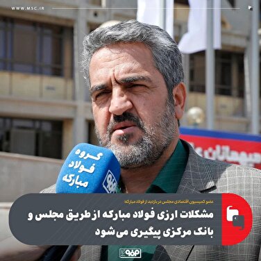 مشکلات ارزی فولاد مبارکه از طریق مجلس و بانک مرکزی پیگیری می‌شود