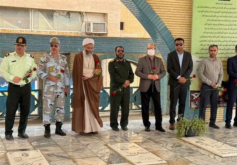 تجدید میثاق مدیران قشم با آرمان‌های شهدا