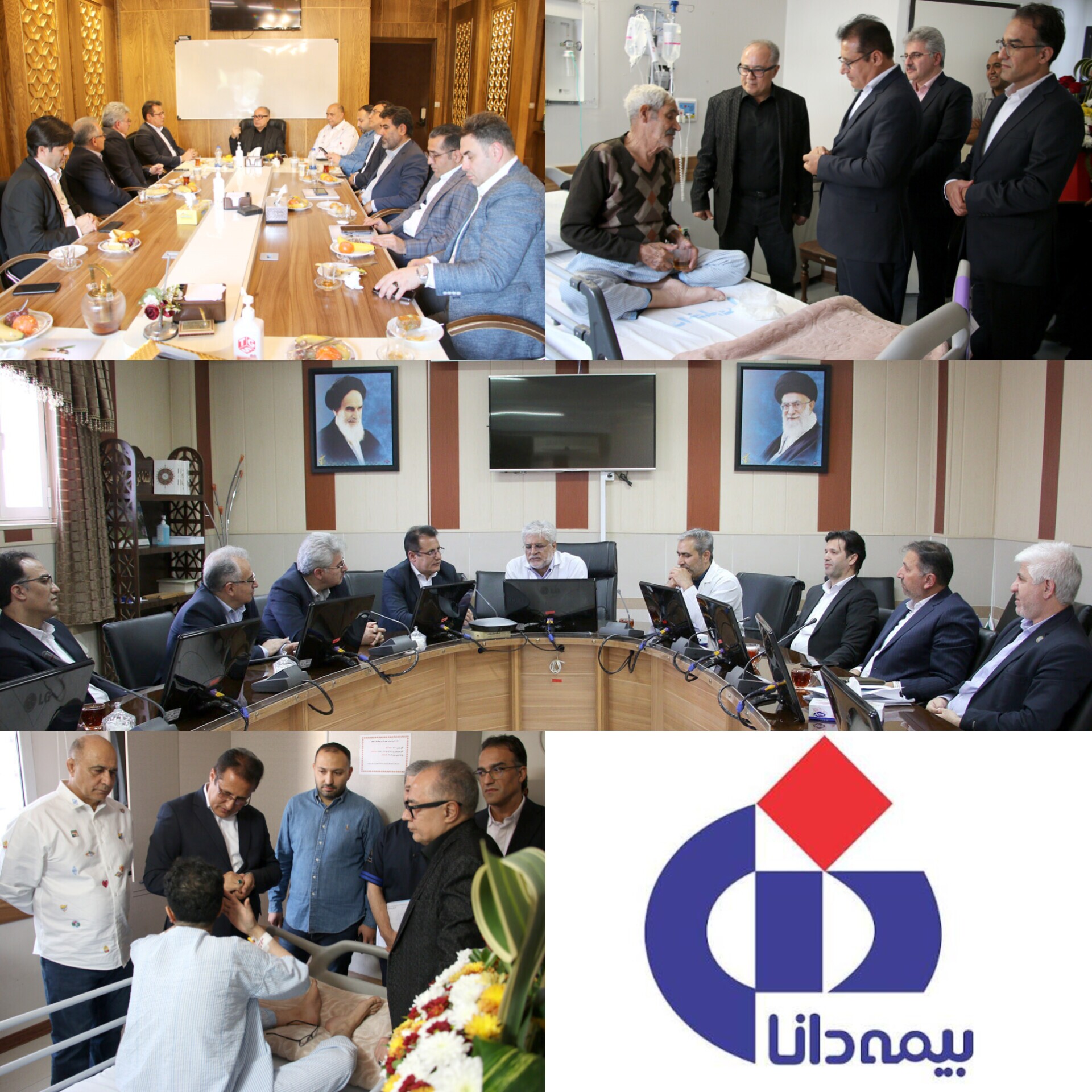 بازدید مدیرعامل بیمه دانا از بیمارستان‌های ولیعصر(عج) و شهید محلاتی تبریز