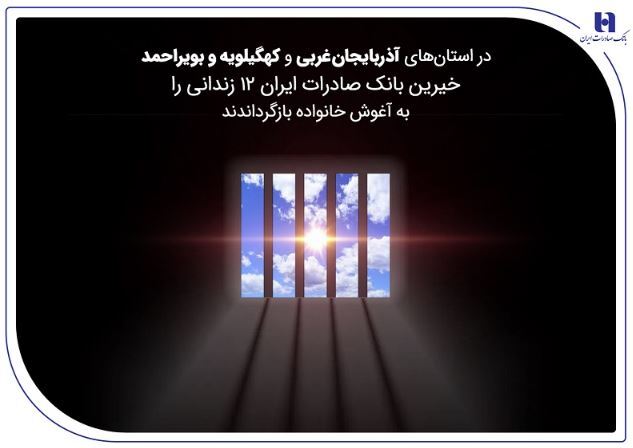 خیرین بانک صادرات ایران ۱۲ زندانی را به آغوش خانواده بازگرداندند خیرین بانک صادرات ایران ۱۲ زندانی را به آغوش خانواده بازگرداندند