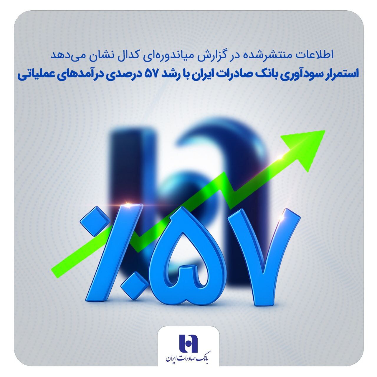 استمرار سودآوری بانک صادرات ایران با رشد 57 درصدی درآمدهای عمل/نبض اقتصاد در دستان بانک صادرات ایران استمرار سودآوری بانک صادرات ایران با رشد 57 درصدی درآمدهای عمل/نبض اقتصاد در دستان بانک صادرات ایران