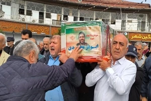 تشییع پیکر مطهر سردار شهید «محمدی» در تنکابن