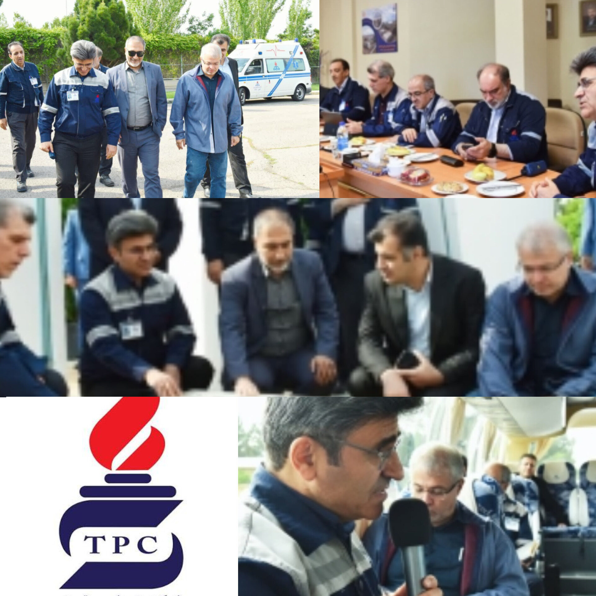 پتروشیمی تبریز در مسیر بهره‌وری و پایداری؛ بازدید هیئت وزارت نفت از طرح‌های توسعه‌ای