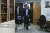 بازدید خدادی معاون مطبوعاتی وزارت فرهنگ  و ارشاد اسلامی از خبرگزاری ایسنا به مناسب  روز خبرنگار