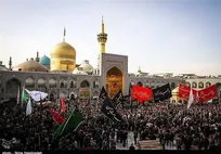مشهدالرضا(ع) غرق عزاداری تاسوعای حسینی/ حرم رضوی مملو از حضور زائران است