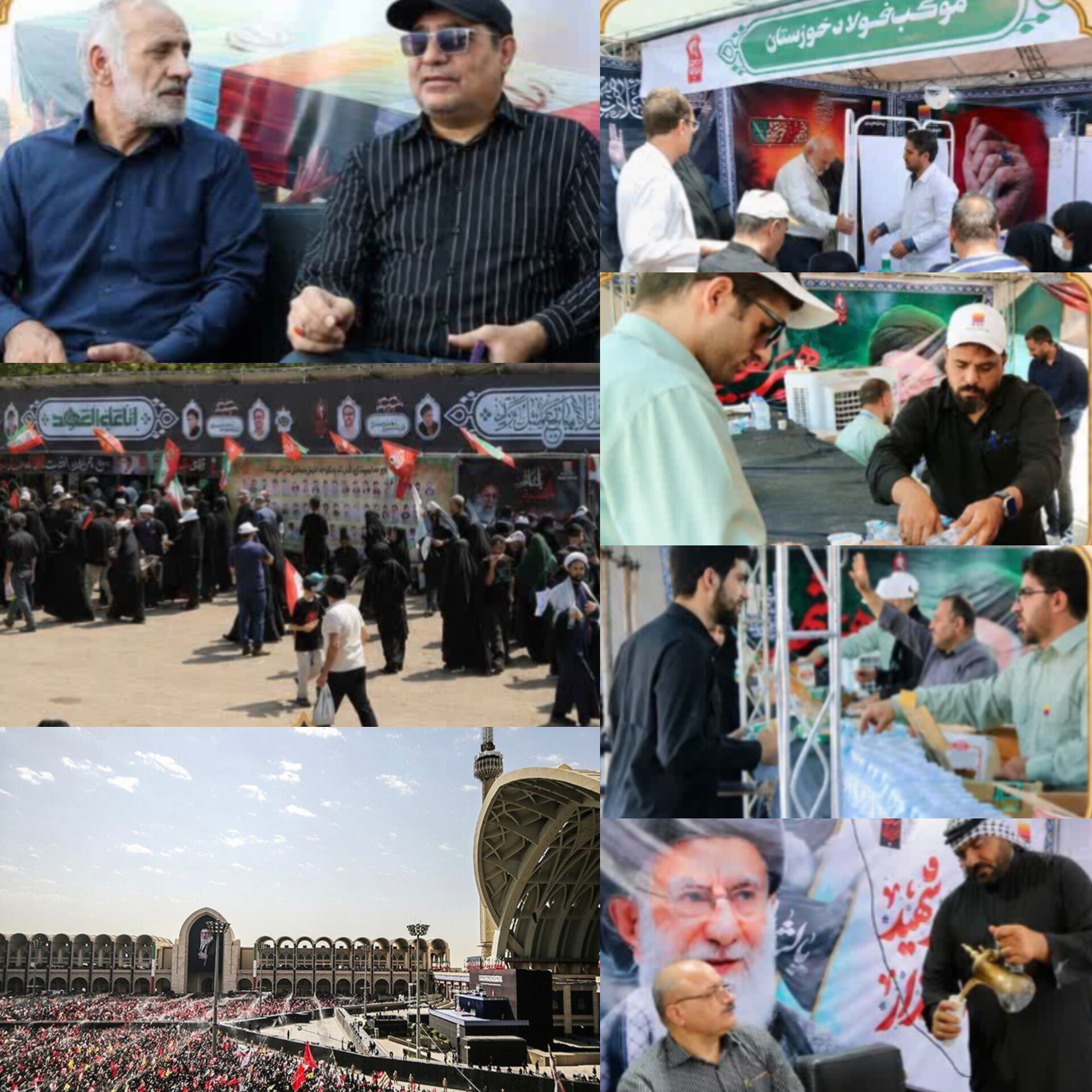 حضور پرشور فولاد خوزستان در آیین تشییع رهبر شهید امت؛ خدمت‌رسانی گسترده موکب شهدای فولاد خوزستان به زائران
