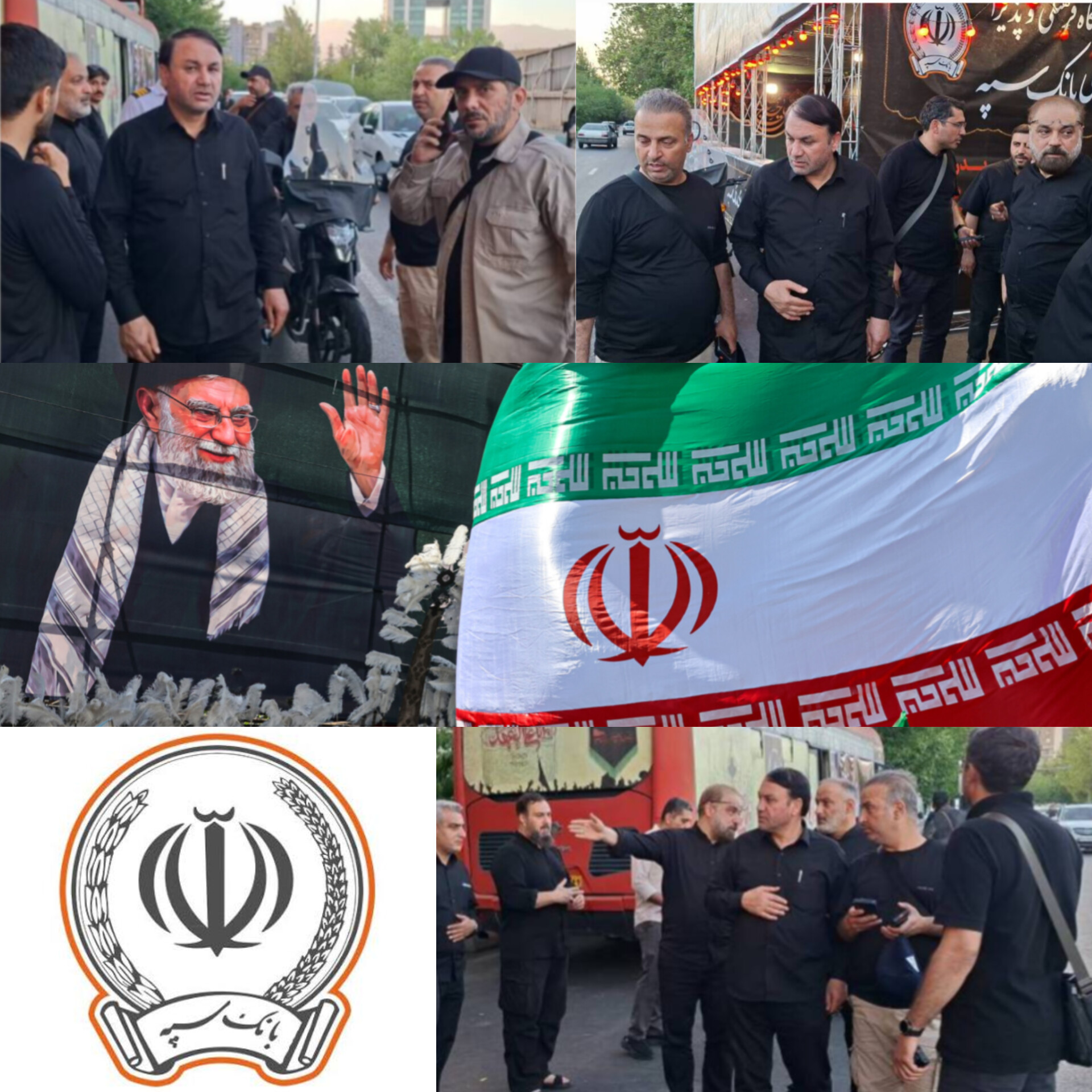 از قلب پایتخت تا همراهی با زائران؛ سنگ تمام نخستین بانک ایرانی در وداع با قائد شهید/ بازید میدانی مدیرعامل و رئیس روابط‌عمومی بانک سپه از موکب‌های خدمت‌رسان به زائران